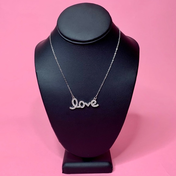 Bougie University Jewelry - Infinity Love Diamanté Silver Necklace - BOUTIQUE